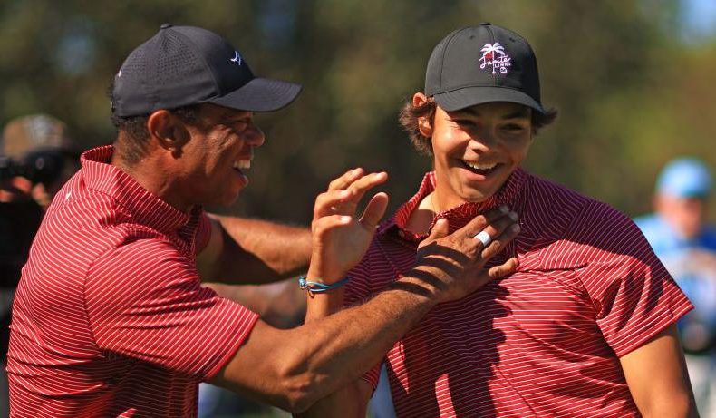 Charlie Woods Nails Hole-in-One